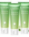 Aloderma 99% Organic Aloe Vera Gel for Face Made within 12 Hours of Harvest, Natural Hydrating Pure Aloe Vera Gel for Soothing Skincare, Moisturizing Aloe Gel for Skin, Face, Sensitive Skin, 4oz - 3ct