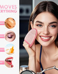SINLAND Reusable Makeup Remover Pads For Face,Eye,Lips Microfiber Gentle Facial Cleansing Cloths for All Skin Types Friendly for Makeup Remover With Laundry Bag 5.1inchx3.93inch Pink Pack of 6
