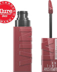 Maybelline Super Stay Vinyl Ink Longwear No-Budge Liquid Lipcolor Makeup, Highly Pigmented Color and Instant Shine, Witty, Mauve Nude Lipstick, 0.14 fl oz, 1 Count