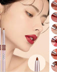 Lip Liner Set, 6 Colors Longwear and Pigmented Matte Lip Pencil Makeup, Smooth Application, Retractable Waterproof Lip Liner