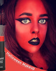 CCbeauty Red Face Paint Stick, Face Painting Kit, Full Coverage SFX Makeup Foundation, Professional Non-Toxic Body Paint for Halloween Costume Party, For Clown, Devil, Demon, Spider Makeup