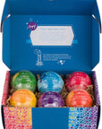 Kids Bath Bombs with Surprise Toys Inside (6 Pack) - Releases Color & Bubbles, Won’t Stain Tub, Moisturizing, Large Bubble Bomb, USA Made - Ideal Gift for Girls & Boys by Two Sisters