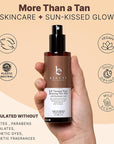 Bronzing Face Tanner Spray Mist, Sunless Face Tanning Water, USA Made with Natural & Organic Ingredients