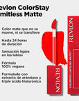 Revlon ColorStay Limitless Matte Liquid Lipstick, Vegan Formula, No-Budge, Longwear Lip Color, Long Lasting, Lightweight/Comfortable, Waterproof, 008 Stir Me Up, 0.17 fl oz