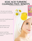 Turmeric kojic acid cleansing pads,