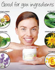 Deluvia Miracle Aloe Cream | Face & Body Moisturizer with Vitamin E & Organic Aloe Vera | Hydrating, Soothing for Dry Skin, Anti-Wrinkle, Acne Scars, Rosacea, Psoriasis, Eczema - 2 Pack