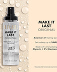 Milani Setting Spray + Primer, Make It Last Original - Natural Finish with Niacinamide for Hydration, Setting Spray for Makeup and Face Primer, 3-in-1 Prime + Hydrate + Set, 2.03 Fl. Oz