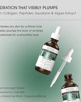 Advanced Clinicals Collagen Serum For Face | Visible Anti Aging Collagen Peptide Serum + Hyaluronic Acid Moisturizer Improves Look Of Wrinkles, Dry Skin, & Fine Lines, No added Fragrance, 1.75 Fl Oz