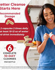 Health Plus Super Colon Cleanse 10 Day Gentle Gut Cleanse Detox, Psyllium Husk, Probiotics for Constipation Relief & Digestive Support, 240 Capsules