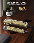 GLAKER Hair Clippers for Men,Professional Mens Hair Clippers Cordless Clippers for Hair Cutting, Hair Clippers and Hair Trimmer Kit Zero Gap Trimmer with LED Display 15 Guide Combs