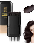 2-in-1 Hair Color Stick & Comb, Waterproof and Sweat-Proof Hair Dye Comb, Instant Convenient Root Touch Up for Gray Hair, Touch up Comb for Women & Men (Black Bronw)