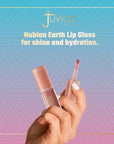 Juvia's Place Nubian Earth Glass Lip Gloss Mirage - Non-sticky Lip Gloss Makeup, Hydrating, Tinted, Shine & Glow Lip Makeup, Beauty & Personal Care Products for Lips