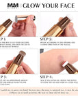 3 Color Contour Beauty Wand, Highlighter ,Blush,Face Concealer .(01#Contour +03#Blush+06#Highlighter)