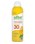 Alba Botanica Sunscreen Spray for Face and Body, Broad Spectrum SPF 30 Sunscreen, Hawaiian Coconut, Water Resistant and Biodegradable, 5 fl. oz. Bottle
