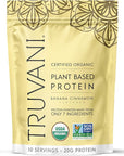 Truvani Vegan Pea Protein Powder | Banana Cinnamon | 20g Organic Plant Based Protein | 10 Servings | Keto | Gluten & Dairy Free | Low Carb | No Added Sugar