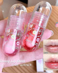 4 Pcs Lip Gloss Oil Set, Fruit Flavored Lip Gloss Set Cute Lip Jelly Hydrating Lip Make-Up for Kids and Teens, Kid Friendly, Party Gift, Non-toxic
