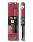 Revlon Liquid Lipstick with Clear Lip Gloss, ColorStay Overtime Lipcolor, Dual Ended with Vitamin E, 380 Always Sienna, 0.07 Fl Oz