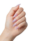 KISS Gel Fantasy, Press-On Nails, Nail glue included, 'One Day Jelly', Light Purple, Medium Size, Almond Shape, Includes 28 Nails, 2G Glue, 1 Manicure Stick, 1 Mini File