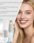 Blanc Cover Cream Stick,Korean Color-Changing Foundation Stick, Full Coverage Base Makeup, Dual-Ended with Detachable Brush for a Flawless Look (Ivory White)