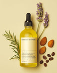 Forest & Shore Hair Growth Oil, 100% Natural, with Caffeine, Biotin, Castor , Argan & Rosemary, Effective Serum for Damaged Hair