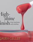 LAURA GELLER NEW YORK Fine Shine Glossy Lip Oil, Glass Half Full - Hydrating Squalane - Clear Lip Gloss