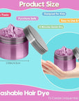 Pink Hair Color Wax - Temporary & Washable Hair Styling Mud Gel for Men, Women, Kids,For Halloween, Cosplay, Party, Crazy Hair Day & Children's Day