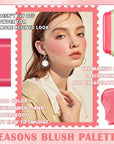 Blush Cream for Cheeks,Face Matte Contour Blush Makeup,Buildable Shimmer Facial Cheek Blusher Shades,Blendable Cosmetic Makeup Blush 03
