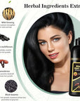 Fvquhvo Instant Black Hair Shampoo, Hair Color Shampoo for Gray Hair, Black Hair Dye Shampoo 3 in 1, Shampoo Hair Dye & Champu Para Canas, Colors in Minutes, Easy to Use, 16.90 Fl Oz