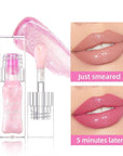 LANGMANNI Hydrating Lip Glow Oil,Moisturizing Nourishing Lip Oil,Light Colour Gloss Tinting And Non-sticky Lip Oil For Dry Lips Lip Care (Color Changing 2Pcs)