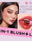 Cooling Water Jelly Tint, Cream Jelly Blush Stick Women #04