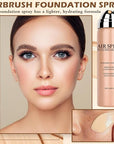 AIUEO Magic Minerals Airbrush Foundation Silk Smooth Airbrush Spray Foundation Full Coverage Airbrush Flawless Setting Spray Foundation Makeup-Nude