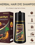 Fvquhvo Cherry Brown Hair Dye Shampoo, Hair Color Shampoo for Women Men, Colors in Minutes, Long Lasting Brown Hair Dye, Champu Para Pintar el Cabello, Easy to Use 16.90 Fl Oz