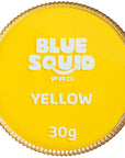 Blue Squid Face Paint Water Based Single Cake Professional Face Paint & Body Paint - Water Activated, Kids Adults Face Painting for Costume, Halloween Makeup, Cosplay - Classic Yellow Face Paint 30g