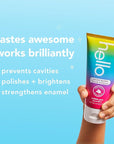 hello Kids Fluoride Toothpaste Variety Pack, Includes Strawberry, Unicorn Bubble Gum, and Blue Raspberry Toothpastes, Safe for Ages 2 and Up, 3 Pack, 4.2 Oz Each