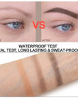 3 Colors Eyebrow Makeup Kit, Professional Brow Contour Palette, Waterproof Long-lasting Eyebrow Filler Powder with Mirror & Brow Brush