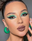 Erinde Single Green Matte Eyeshadow Palette, High Pigmented Eye Shadow Powder, Long Lasting, Ultra-Blendable, Intense Color