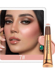 Contour Beauty Wand,Liquid Blush Wand,Face Contouring with Cushion Pink Blush