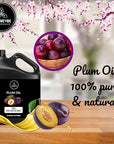 Naturevibe Botanicals Plum Oil 32 Ounces | 100% Pure and Natural | Great for Skin Care and Hair Care