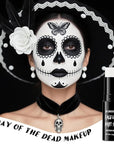 BOBISUKA White Face & Body Paint Stick Water-Based Washable Face Paint Makeup Stick for Halloween Clown, Joker, Skeleton, Zombie, Mime, Cosplay, SFX, Sports Eye Black & Costume Party