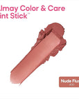 Almay Lip and Cheek Tint, Color & Care Tint Stick, Multi-Use Moisturizing Blush and Lip Color, Dewy Finish, 400 Nude Flush, 0.25 oz