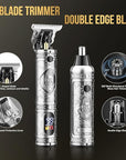 Beard Trimmer for Men, Cordless Electric Hair Clippers Professional, Barber Clippers Rechargeable Sets, Electric Razor Foil Shavers Haircut Kit for Ear, Face, Nose, Hair, Beard,Whole Body Available