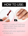 Seche Forte Strengthening Treatment Base Coat with Biotin & Bamboo, 0.5 fl oz