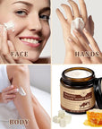 Organic Beef Tallow for Skin, Tallow Face Moisturizer, Tallow and Honey Balm, Grass-Fed Whipped Beef Tallow and Honey Cream, Deeply Moisturizing for Face & Body, Suitable for Dry & Aging Skin,4.2 oz