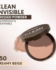 Covergirl Clean Invisible Pressed Powder, Lightweight, Breathable, Vegan Beige 150, 0.38oz
