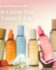 Saltair Body Mist 2 Pack - Fine Fragrance, Lightweight Body Spray Mist with Golden Hour Scent. Long Lasting Perfume Mist. 2x 8oz Bottles