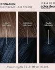 Clairol ColorStrong Permanent Zero Ammonia Hair Dye, 2.8 Blue Black - Desert Nights Hair Color, Pack of 1