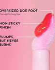Lawless Forget the Filler Lip Plumping Line Smoothing Gloss - Cherry Vanilla - Premium Volumizing Lip Gloss with Natural Ingredients Designed to Plump, Firm, and Hydrate Lips 0.11 oz