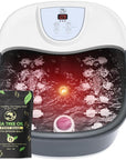 Foot spa bath massager with