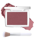 Powder Blush Palette, Matte Powder Makeup Blush for Cheeks, Natural Glow Face Blush Contour Palette, Lightweight, Smooth, Highly Pigmented Buildable Color, Long-lasting All-Day Face Enhancing -#Berry