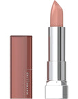 Maybelline Color Sensational Lipstick, Lip Makeup, Cream Finish, Hydrating Lipstick, Nude Lust, Nude ,1 Count